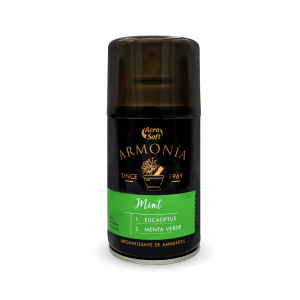 aromatizador aerosol armonia mint eucaliptus menta verde aero soft